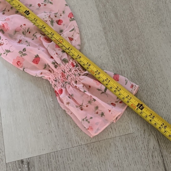 PRINCESS POLLY Wildflowers Pink Floral Ruched Mini Dress NWT - Picture 10 of 14